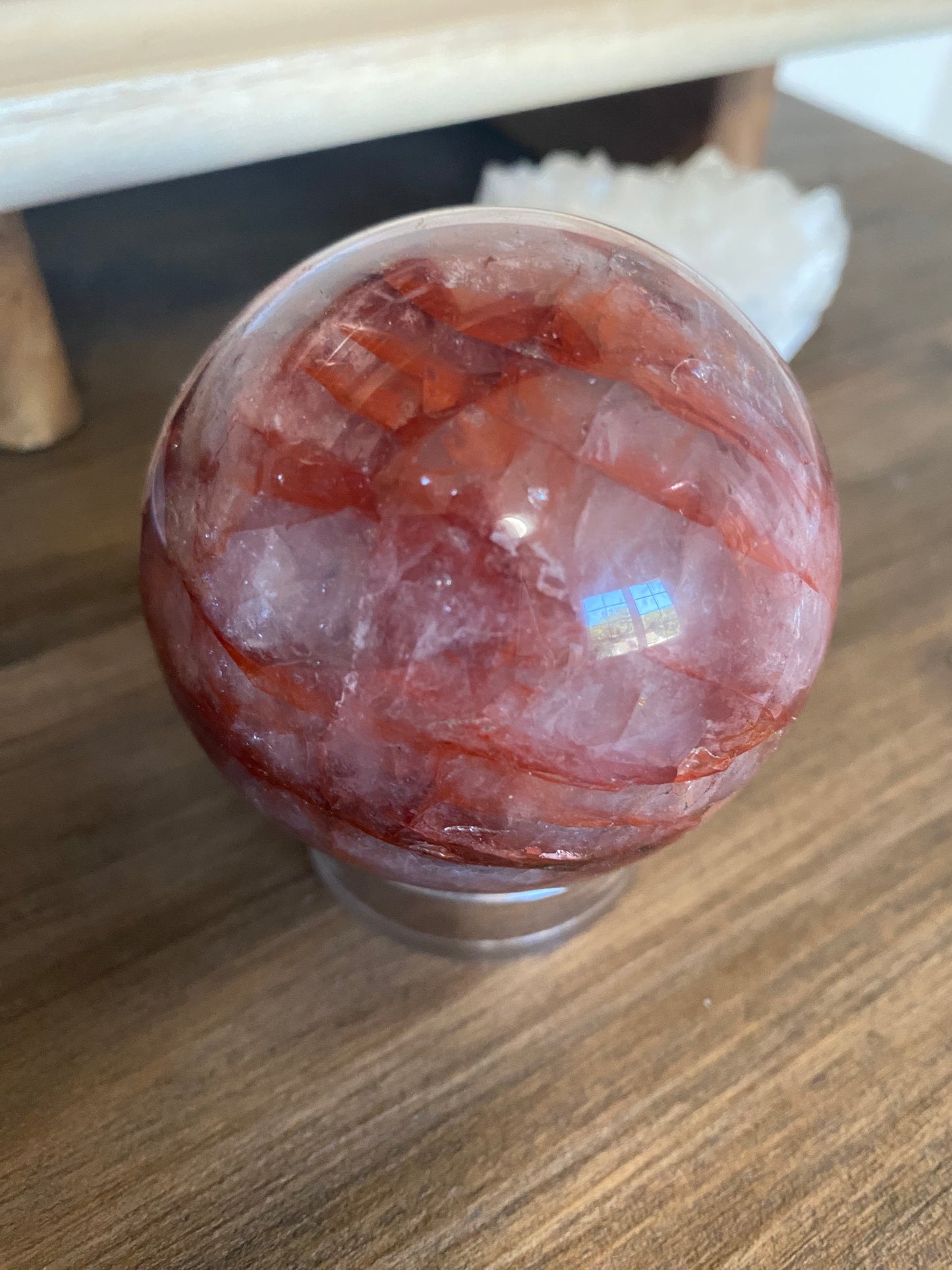 Fire Quartz Sphere