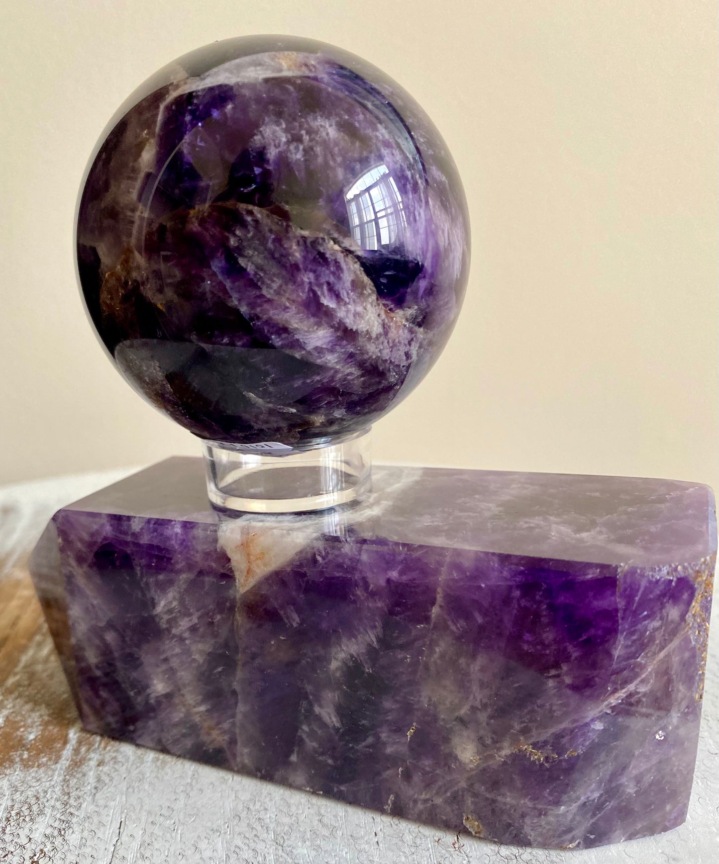 Amethyst Tower + Sphere Duo