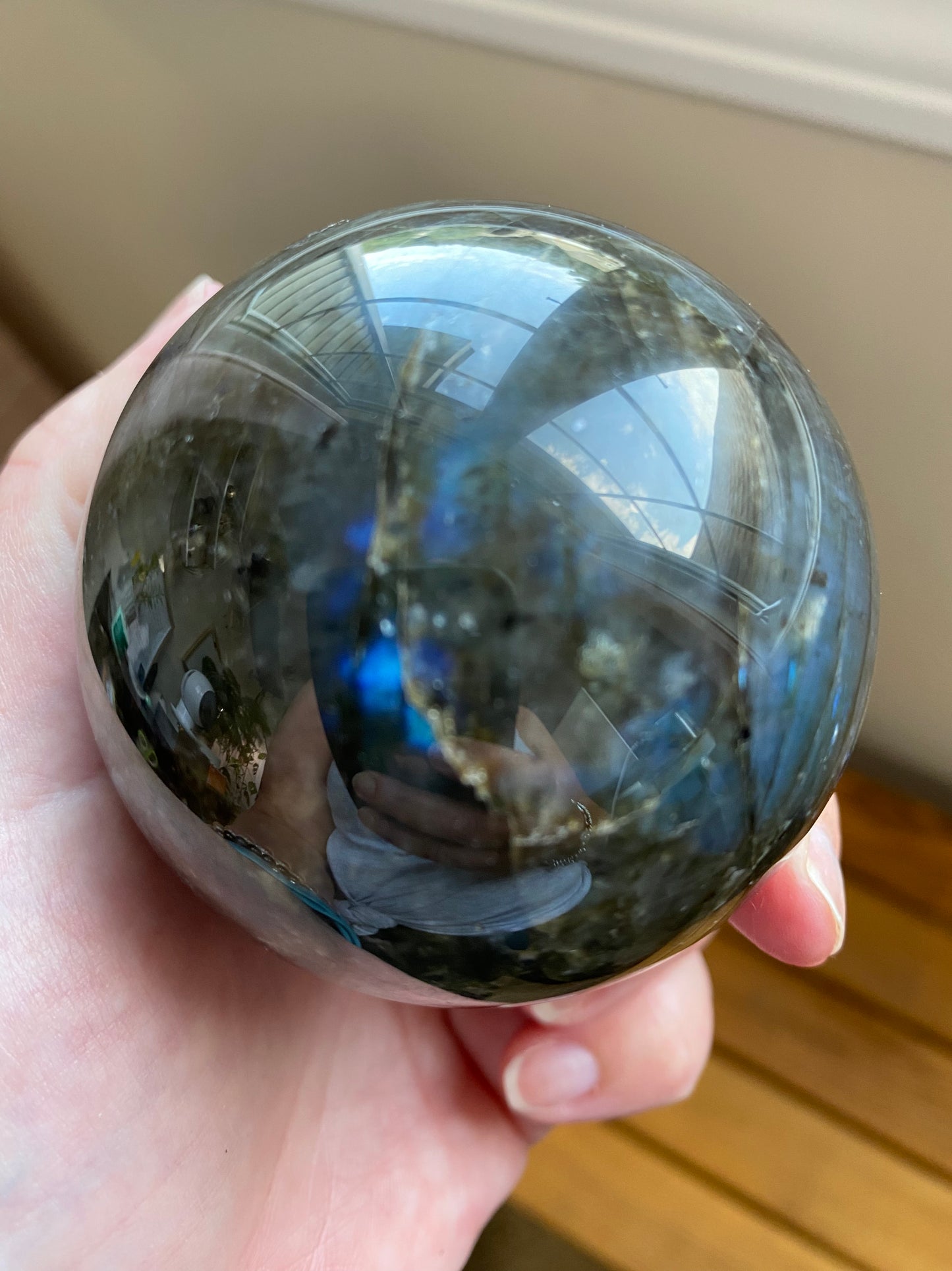 Flashy Labradorite Sphere